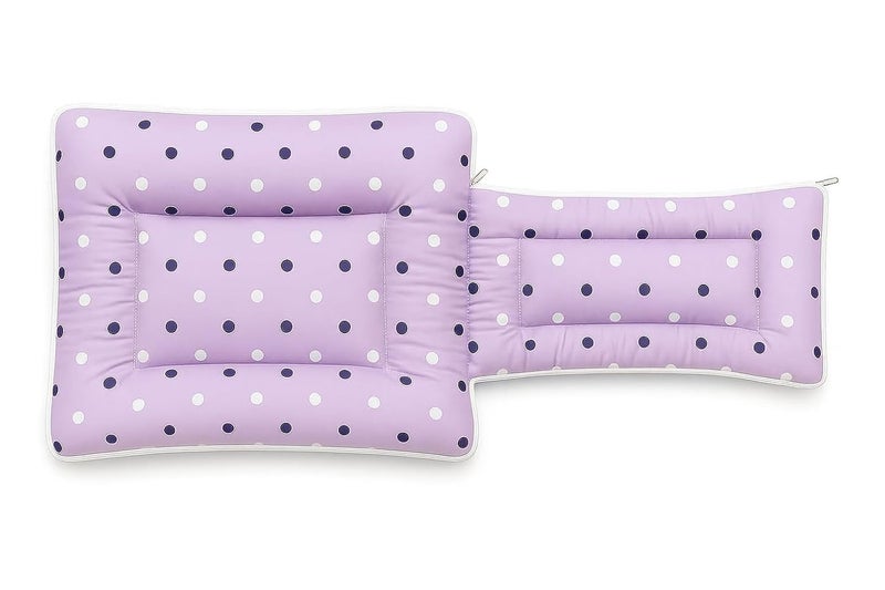 DADDY - G DADDY G 3-in-1 Baby Bed & Sleeping Bag for Newborn | Portable Cotton Baby Bedding Set | Unisex Carry Nest & Baby Holder for New Born | Soft & Lightweight Infant Sleep (Purple Dot) - Image 2