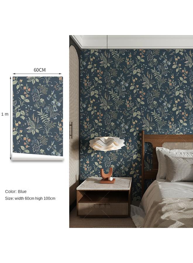 Bluejw French Cream Wallpaper American High-class Bedroom Living Room TV Background Wall Wallpaper Waterproof Moisture-proof Self-adhesive Sticker - Image 1