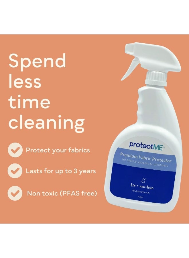 protectME Protectme Premium Fabric Protector And Stain Guard For Upholstery Carpet Shoes Non ToxicWater BasedNon-Flammable Protector Spray 25.4 Fl. Ounces  - Image 2