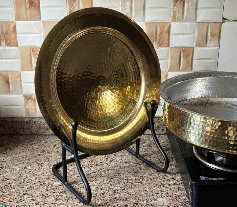 PURI BARTANWALA Puri Bartanawala Multi Purpose Countertop Lid Holder for Kitchen Use Black Powder Coated Metal 23 x 20 x 20 cm - Image 4