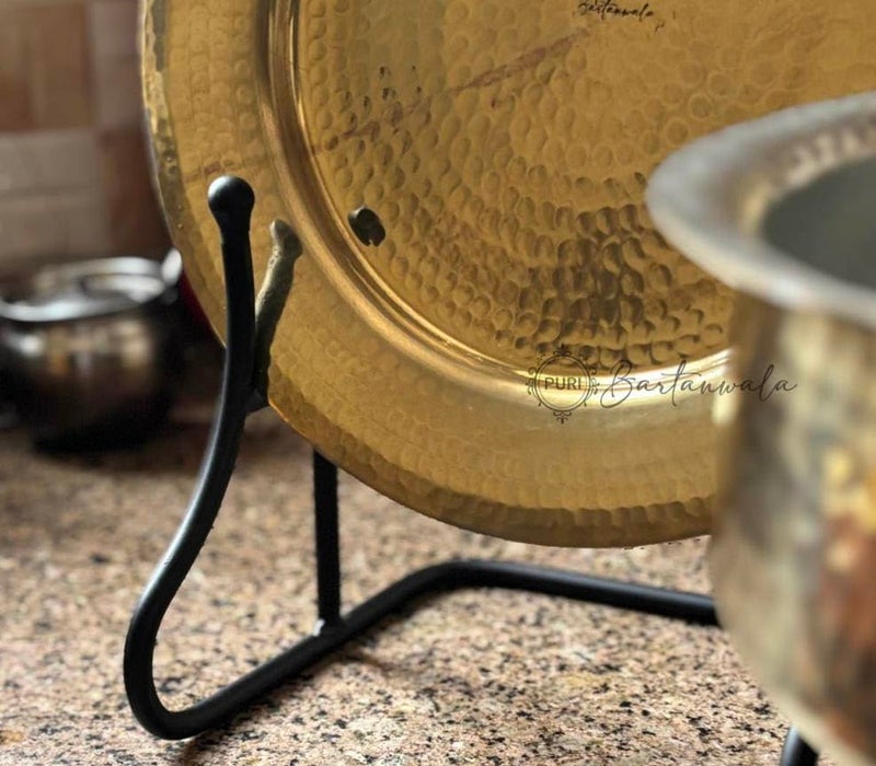 PURI BARTANWALA Puri Bartanawala Multi Purpose Countertop Lid Holder for Kitchen Use Black Powder Coated Metal 23 x 20 x 20 cm - Image 3