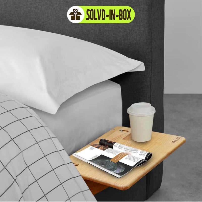 SOLVD-IN-BOX SOLVDINBOX Bedside Caddy Bed Side Storage Organizer Table Cabinet Storage Organizer Unit BedSide Table Type Rack Shelf Cabinet Space Saver Shelves for Bunk Bed Dorm Rooms Bed Rails and Hospital Beds - Image 5