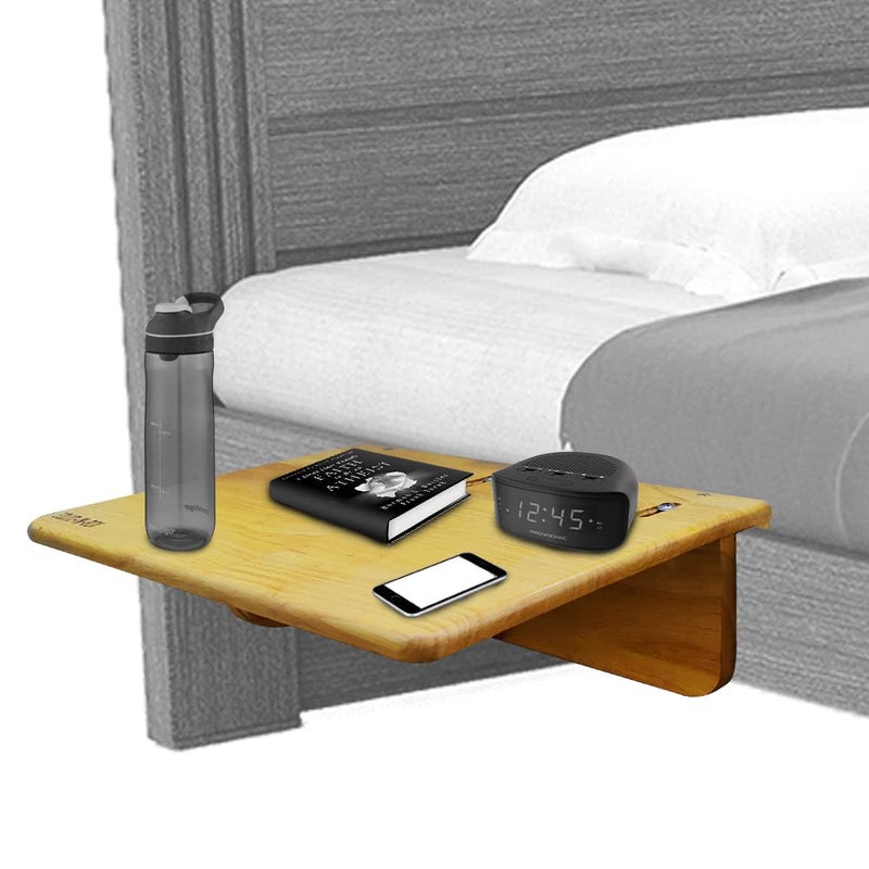 SOLVD-IN-BOX SOLVDINBOX Bedside Caddy Bed Side Storage Organizer Table Cabinet Storage Organizer Unit BedSide Table Type Rack Shelf Cabinet Space Saver Shelves for Bunk Bed Dorm Rooms Bed Rails and Hospital Beds - Image 1
