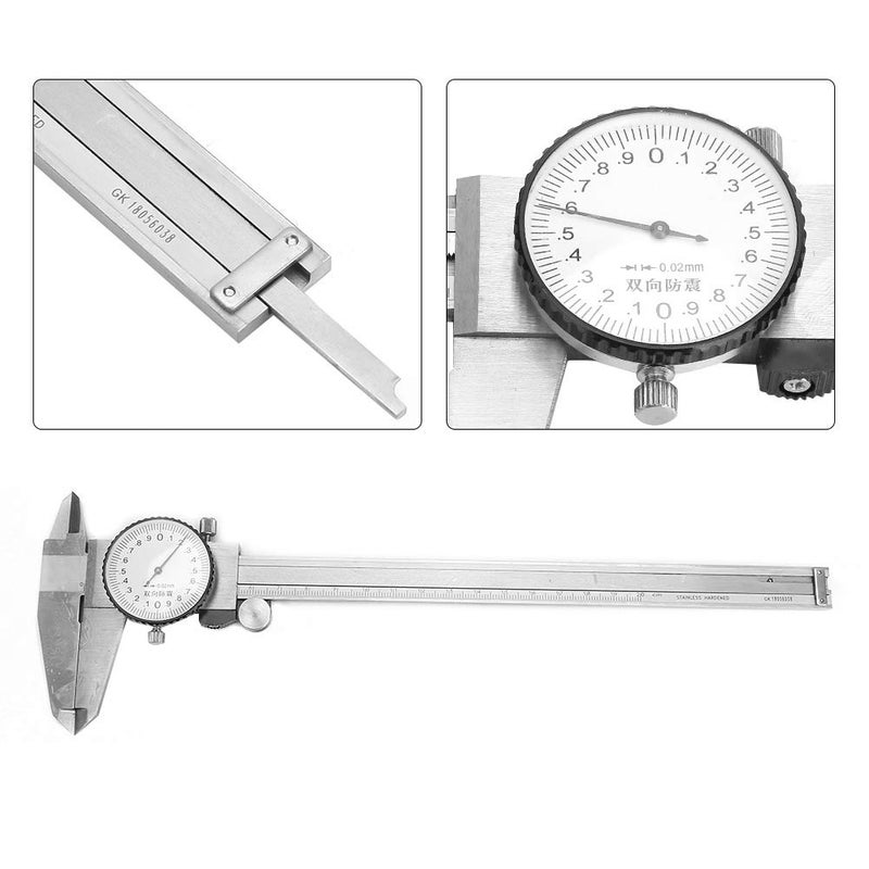 Stainless Steel Dial Caliper 0 200mm High Precision 0 02mm Accuracy Measuring Tool - Image 5