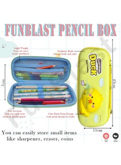 FunBlast FunBlast Pencil Case for Kids, 3D Squishy Destress Pencil Box, Stationary Organizer Pencil Box for Kids, Boys and Girls, Pencil Pouches for School (Pack of 1 Pcs - Multicolor) (Duck)  - Image 3