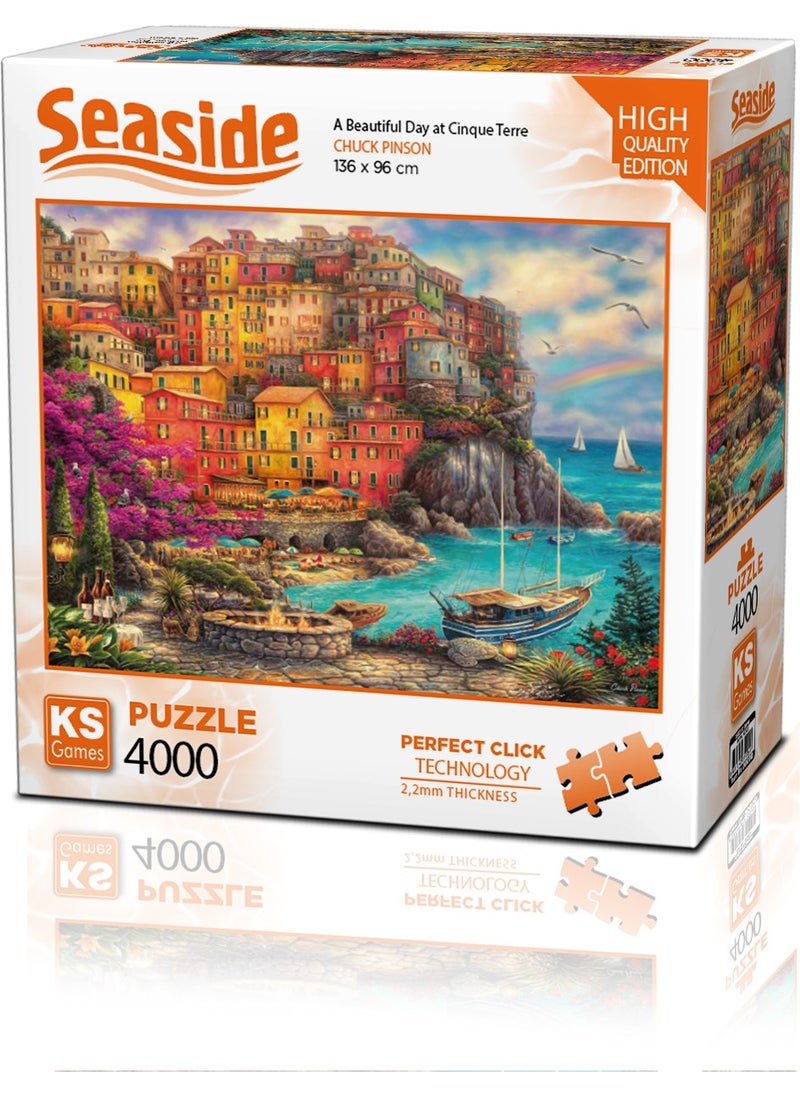 KS Games لعبة KS Games A Beautiful Day At Cinque Terre المكونة من 4000 قطعة  - Image 1