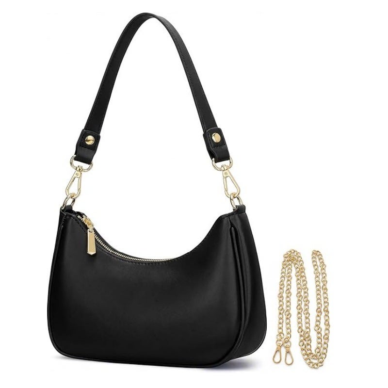 Women's Y2K Crescent Shoulder Bag Small Underarm Wallet for Daily & Travel - Image 1