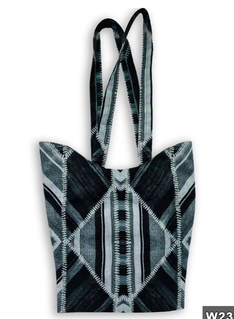 Gharibo Bags Casual Printed Satin Tote Bag  - Image 1
