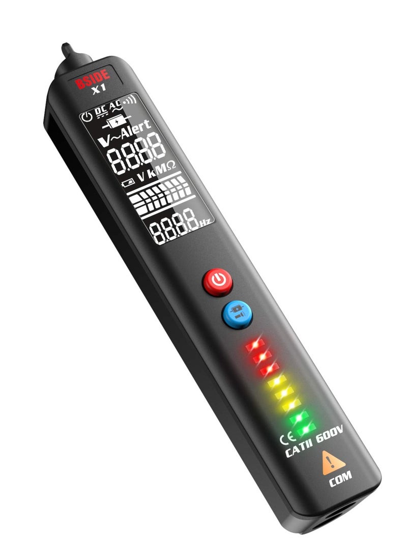 SYOSI Voltage Detector, EBTN LCD 3-Line Display Voltage Tester Pen, Non-contact with Adjustable Sensitivity, Dual Range AC Power Sensor Outlet Socket Circuit Checker, Integrated Multimeter  - Image 1