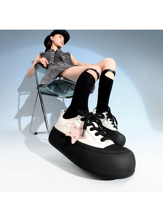 Ttkj Tttj Original Design Star Shoes, Women's Fashionable Ugly-cute Big-headed Sneakers, Versatile Thick-soled Height-increasing Comfortable Sports Casual Shoes - Image 5