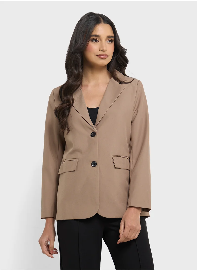 ايلا Blazer With Back Slit Detail