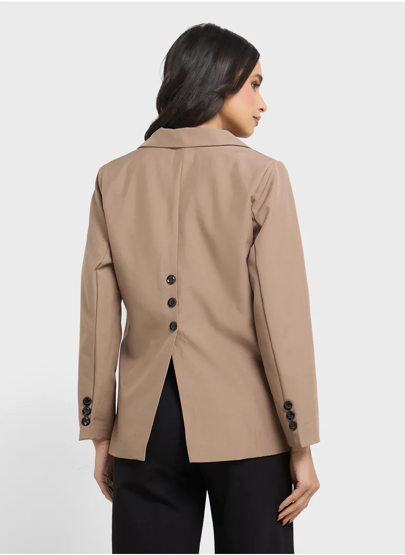 ايلا Blazer With Back Slit Detail