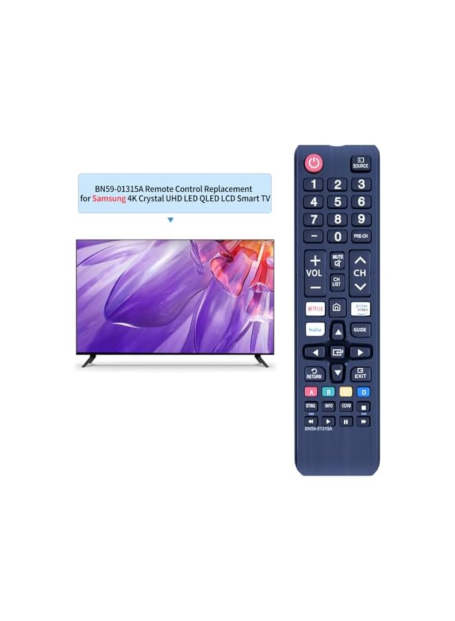 ELTRAZONE Universal Remote Control Compatible with All Samsung Smart TVs – Supports LCD, LED, UHD, SUHD, 3D HDTV Models – Fits BN59-01199F, BN59-01315B, BN59-01315J, BN59-01315N, BN59-01315A, BN59-01315D, BN59-01178W – Easy Setup, Plug & Play - Image 3