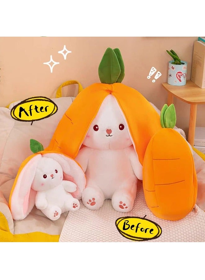 Bunny Stuffed Animal,Carrot Rabbit Ears Zip Plush Stuffed,Fruit Bunny Plush in A Carrot, - Image 4