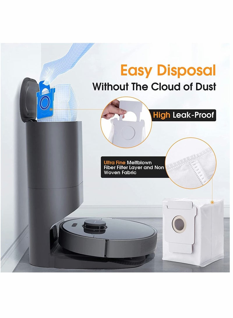 SYOSI Roomba Bags with Recyclable Cardboard,for iRobot Replacement Parts, Clean Base Automatic Dirt Disposal Vacuum Bags, Compatible for iRobot Roomba J7 J7+,i7, i7+, i3+,i6+,s9(9150), s9+ 8 Packs(9550) - Image 5