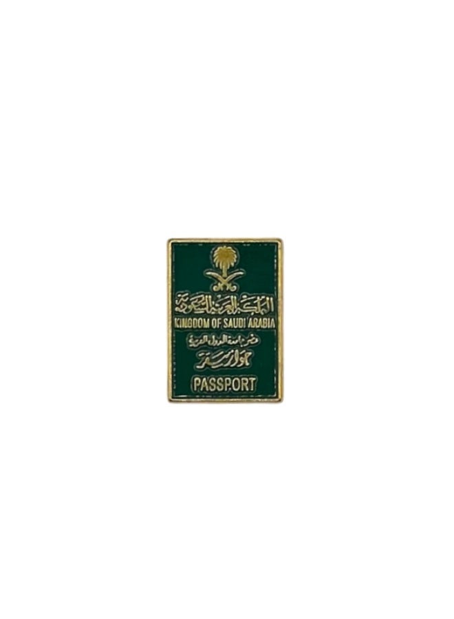 Saudi Passport Design Sticker – Elegant National Style for Phones, Laptops & Tablets