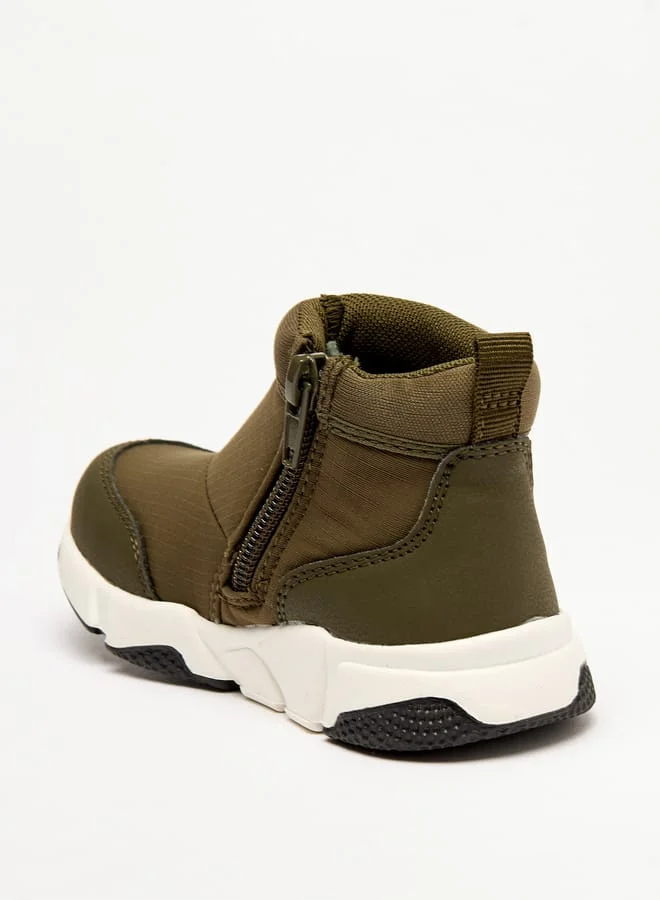 جونيورز بوت عالي بسحاب بتصميم بارز