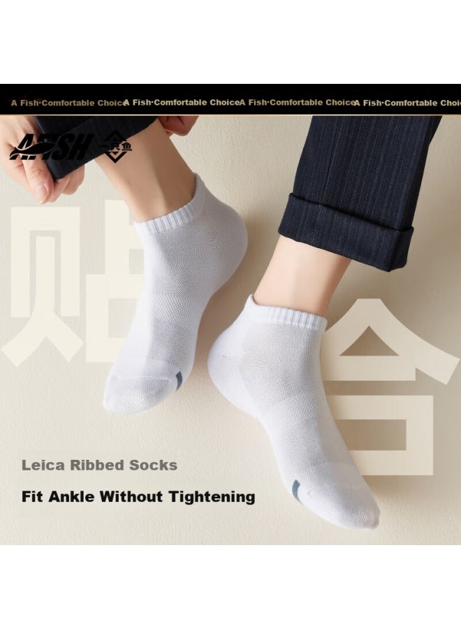 A FISH Men's 7a Grade Antibacterial And Odor-resistant Spring And Summer Sports Socks Casual Long And Short Cotton Socks Recommended By Baoqiang - Image 2
