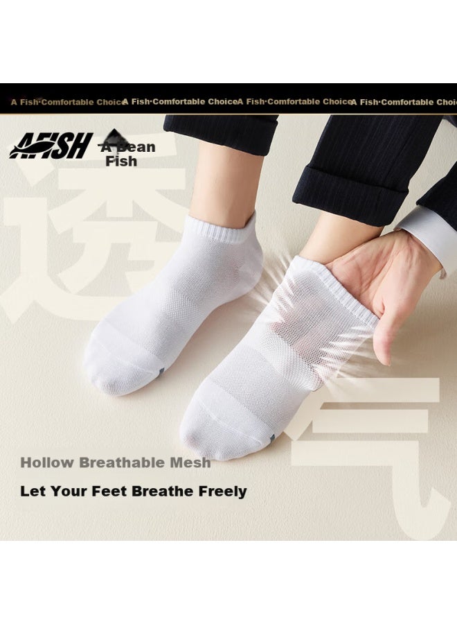 A FISH Men's 7a Grade Antibacterial And Odor-resistant Spring And Summer Sports Socks Casual Long And Short Cotton Socks Recommended By Baoqiang - Image 1