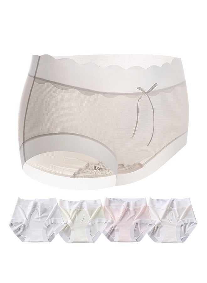 5 Pack Ribbed Briefs for Women Soft Stretch Breathable Panties, Mid Waist Comfort, Perfect for Everyday Wear  - Image 1