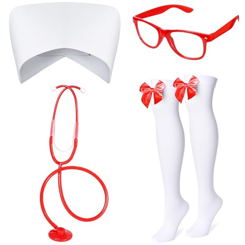 TOKYO REVENGERS Women 5Pcs Halloween Nurse Costume Set Doctor Outfit Lab Coat Nurse Hat Cosplay Party Costume With Accessories(WT M) - Image 5