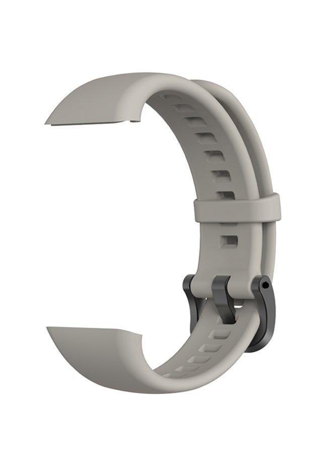 2-Piece Replacement Silicone Strap For Huawei Band 6 Navy/Grey - Image 4