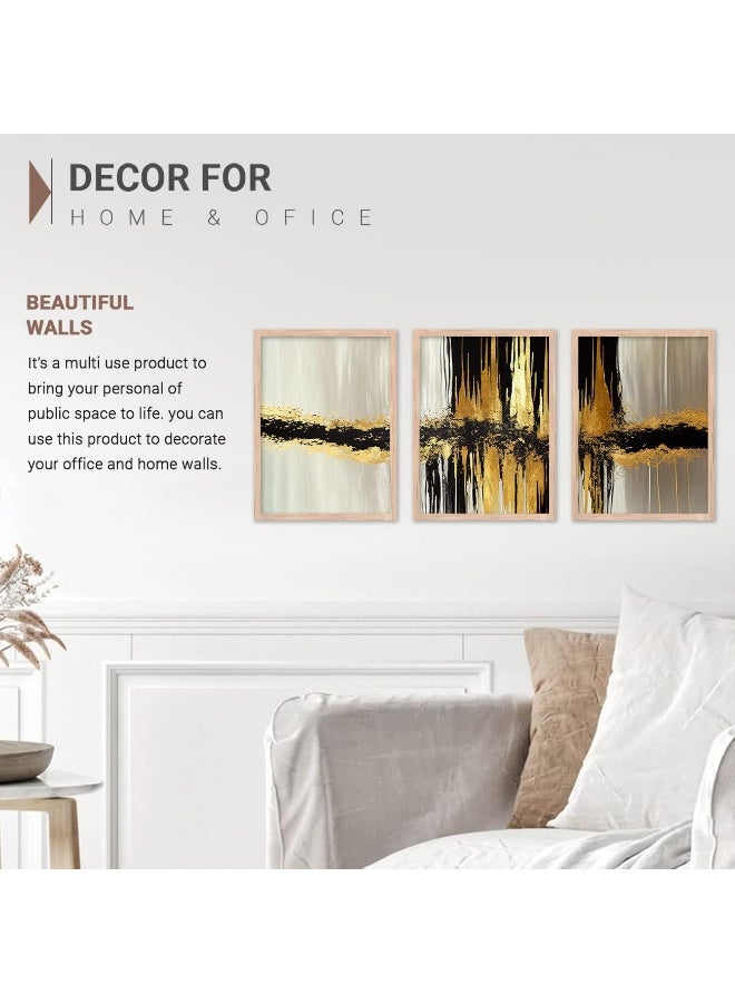Home Trove Kotart Painting For Wall Decoration - Modern Art Wall Decor Framed Painting For Living Room Bedroom - Framed Wall Posters/Paintings With Frame (11 X 14 Inch, Multi) Set Of 4  - Image 3