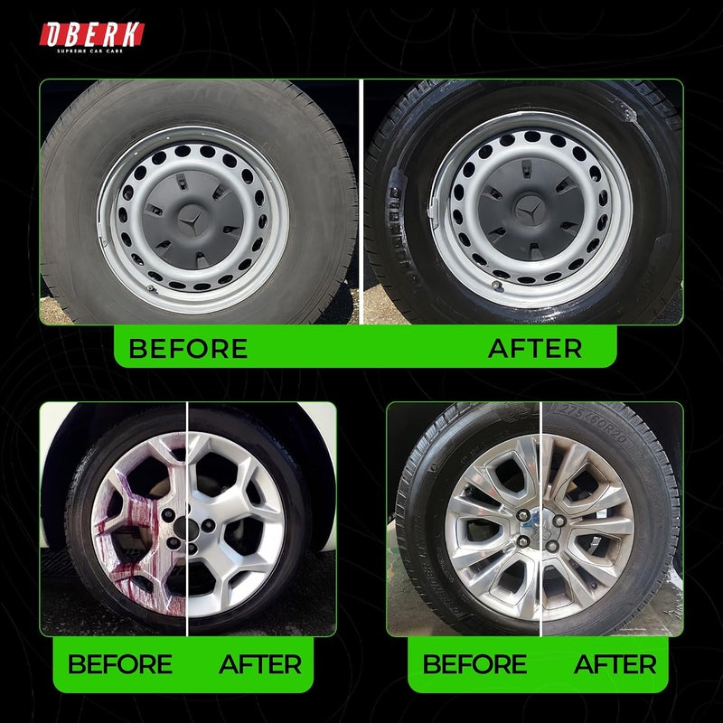 Oberk 2-in-1 Wheel Cleaner & Iron Remover – pH Neutral Iron Decon Spray for Car Detailing – Safe on Painted, Chrome, Aluminum, Powder-Coated Wheels (2 in1 Wheel Cleaner 16 oz) - Image 3