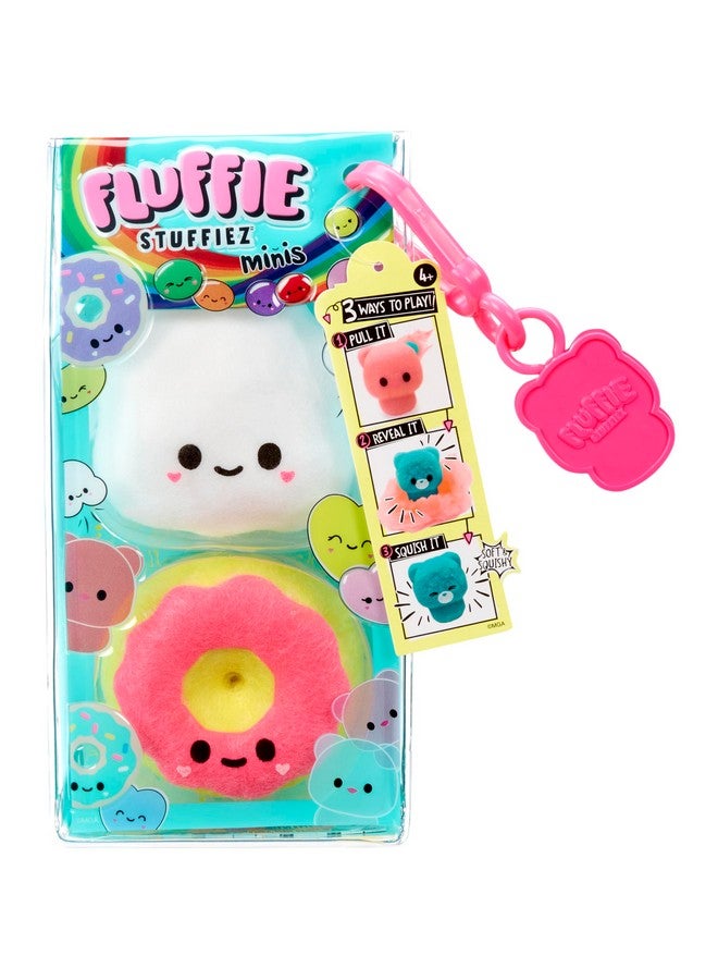 Fluffie Stuffiez Popcorn & Donut Minis Collectible Feature - Surprise Reveal Unboxing Soft and Squishable Tactile Play Fidget DIY - Image 1
