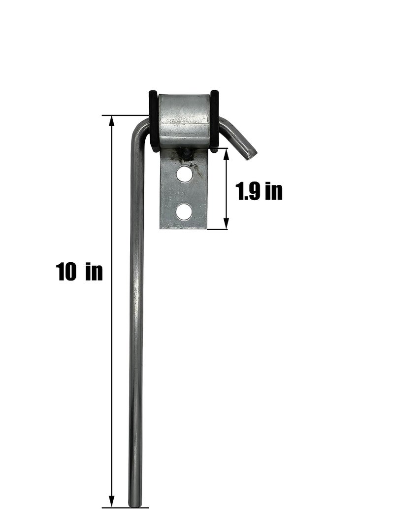 HAOXAOON 4 Pcs Heavy Duty Exhaust Hanger Rod -Universal Use Exhaust Hanger - 3/8" Rod 10" Long - Image 2