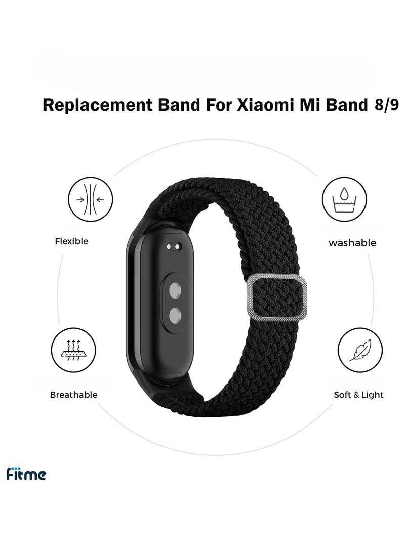 FITME Braided Nylon Fabric Strap For Xiaomi Mi Band 8 / Band 9  - Image 1