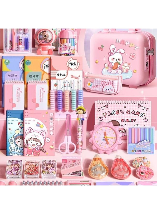 Bluejw Stationery Suit Gift Box Girl's Hand Account Gift Box Opening Gift Bag Primary School Students First Grade Children's Learning Supplies For Women - Image 5