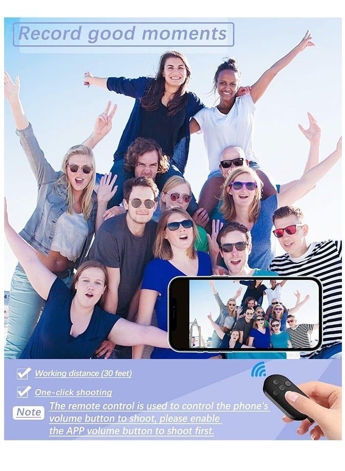 Remote Control, Bluetooth Remote Control with iPad Kindle Client Page Turner, Create Photos and Video Recording Remote, Type-C Rechargeable Bluetooth Remote for iPhone, iPad and Android - Image 4