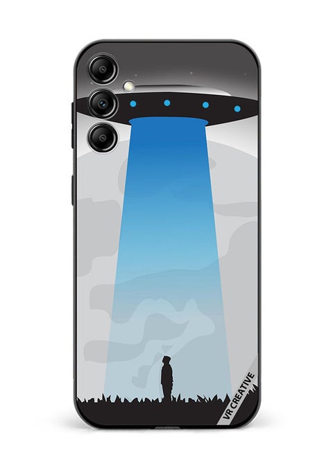 Protective Case Cover For Samsung Galaxy M14 Ufo Sighting In Full Moon Design Multicolour