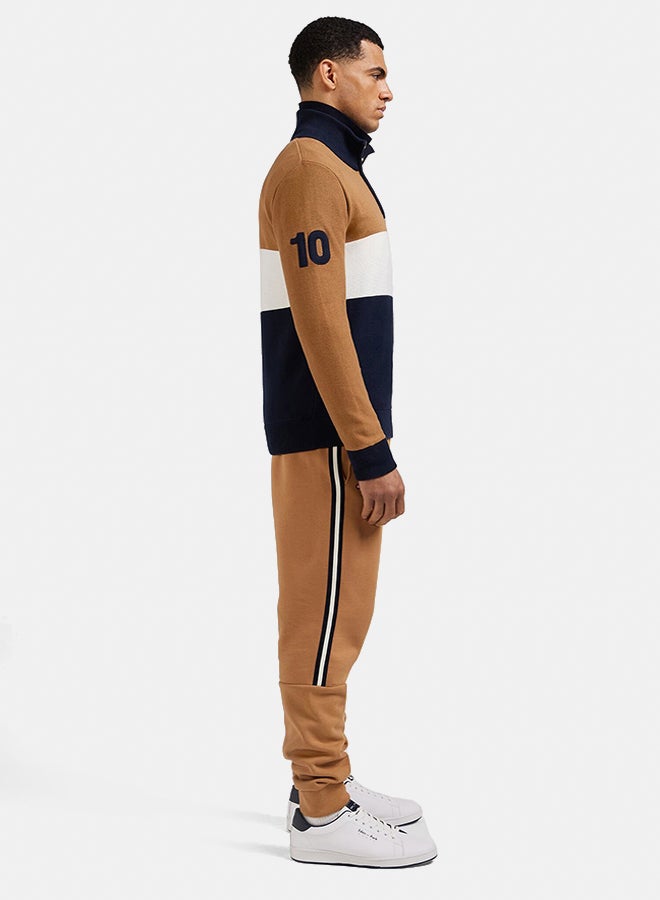 Eden Park Embroidered Zip-Up Trucker Neck Sweater  - Image 2