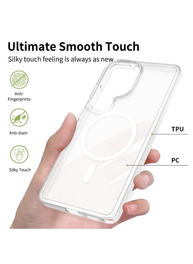 Egolav Magnetic protective case for Samsung Galaxy S26 Ultra, [2400G strong magnet] translucent frosted military standard shockproof protective cover (frosted transparent) - Image 2
