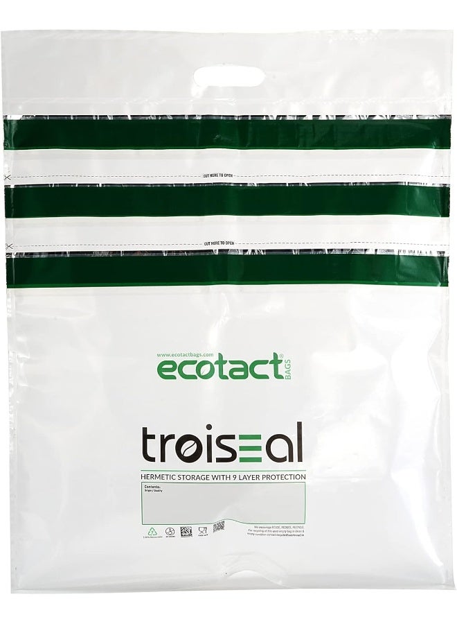 Ecotact 12.5 Troiseal Tamper-proof Hermetically Sealed Bags, Plastic Storage Bags for Green Coffee Beans, Suitable for 10-12.5 kgs, Pack of 20 pcs  - Image 2