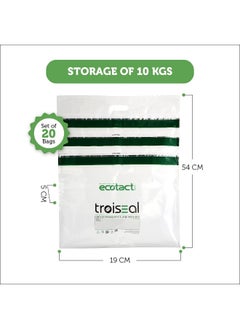 Ecotact 12.5 Troiseal Tamper-proof Hermetically Sealed Bags, Plastic Storage Bags for Green Coffee Beans, Suitable for 10-12.5 kgs, Pack of 20 pcs  - Image 4