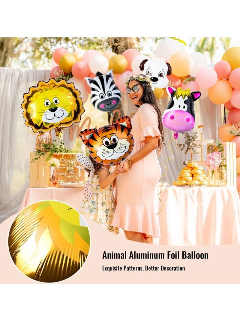 NIBEMINENT 32Pcs Jungle Animal Theme Party Decorations - Image 4