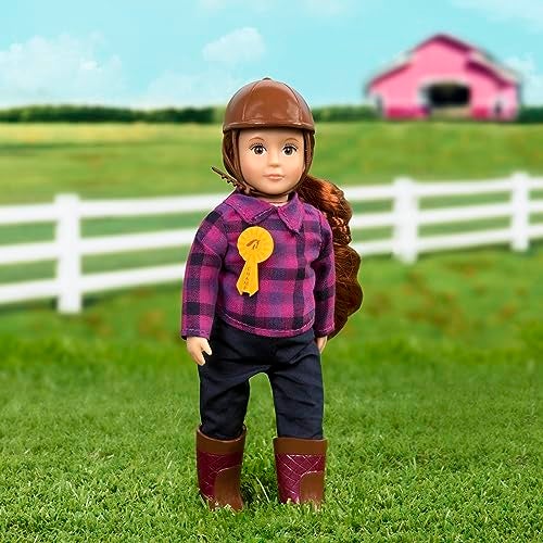 Lori Horseback Riding Mini Doll 6Inch Equestrian Doll Horse Riding Outfit Accessories Clothes Helmet Boots Ribbon 3 Years Samanda - Image 5