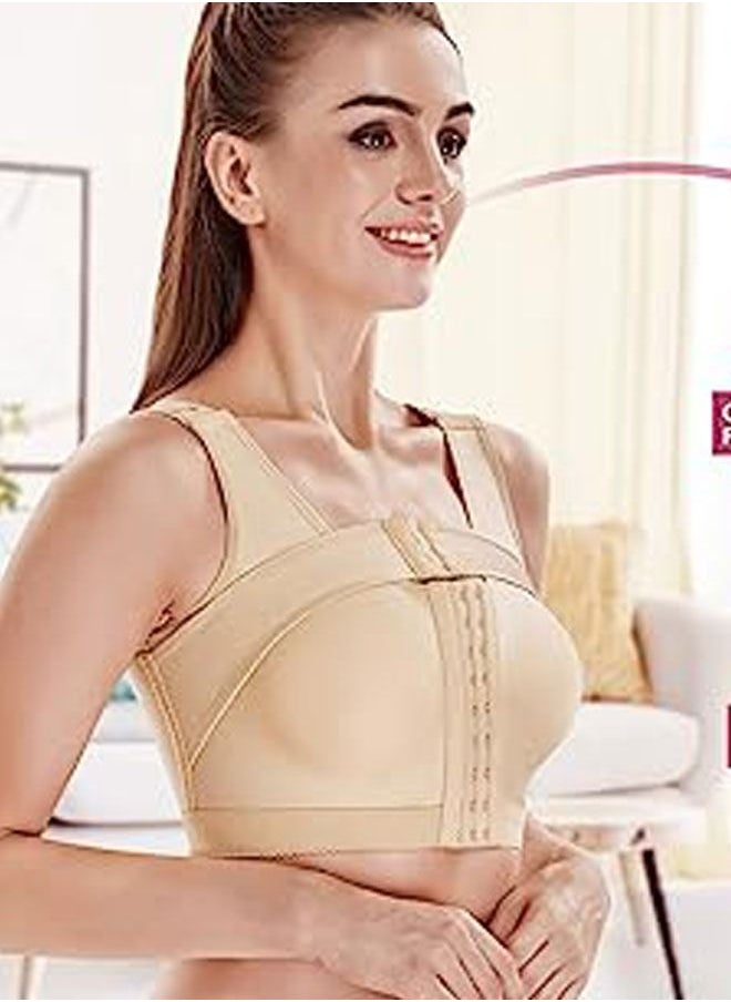 Generic - Women Post Surgery Bra, Front Closure Compression Tank Top, Posture Corrector, Shapewear With Breast Support Band - Image 1
