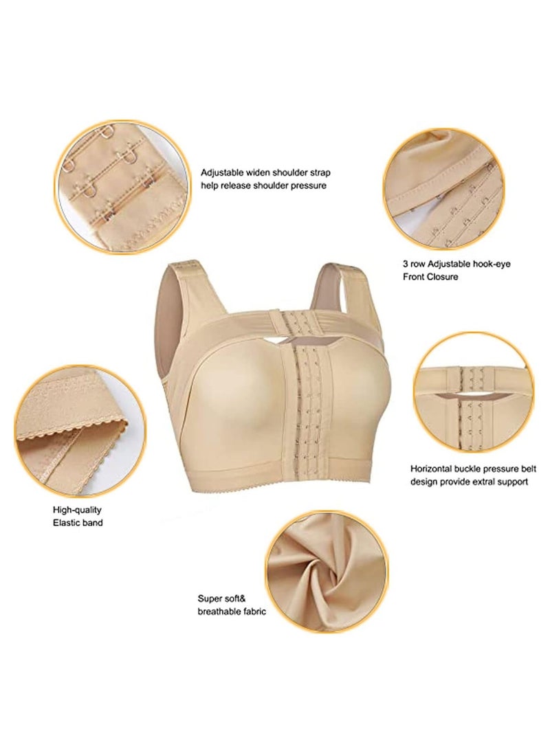 Generic - Women Post Surgery Bra, Front Closure Compression Tank Top, Posture Corrector, Shapewear With Breast Support Band - Image 1