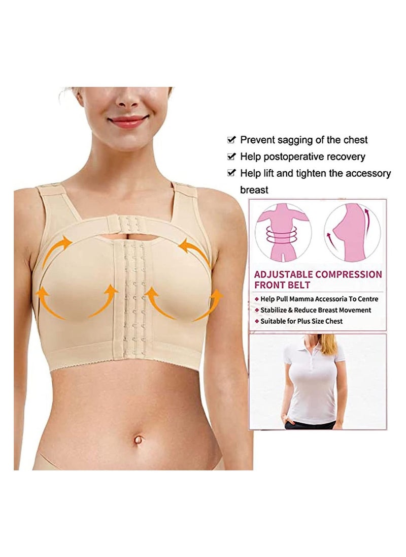 Generic - Women Post Surgery Bra, Front Closure Compression Tank Top, Posture Corrector, Shapewear With Breast Support Band - Image 1