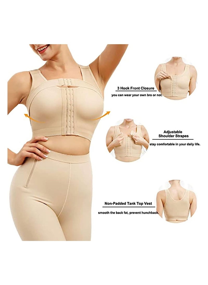 Generic - Women Post Surgery Bra, Front Closure Compression Tank Top, Posture Corrector, Shapewear With Breast Support Band - Image 1