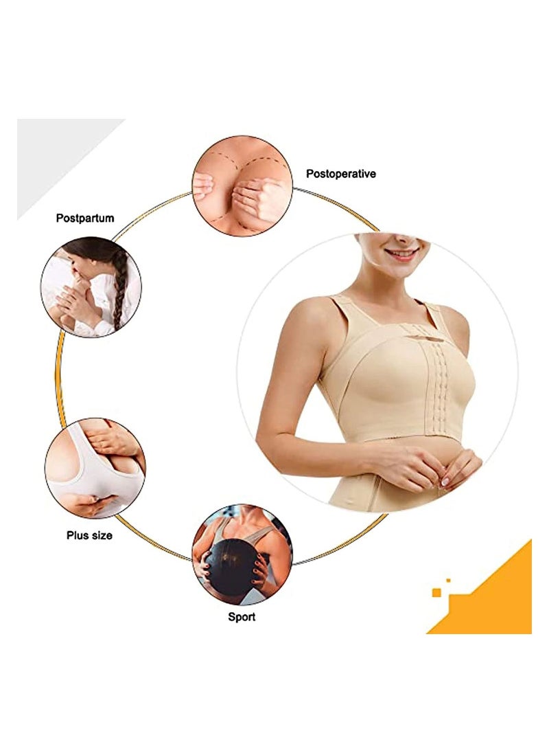 Generic - Women Post Surgery Bra, Front Closure Compression Tank Top, Posture Corrector, Shapewear With Breast Support Band - Image 1