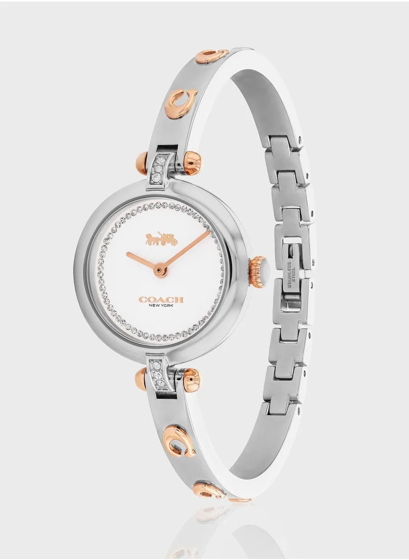 COACH Cary Steel Strap Analog Watch