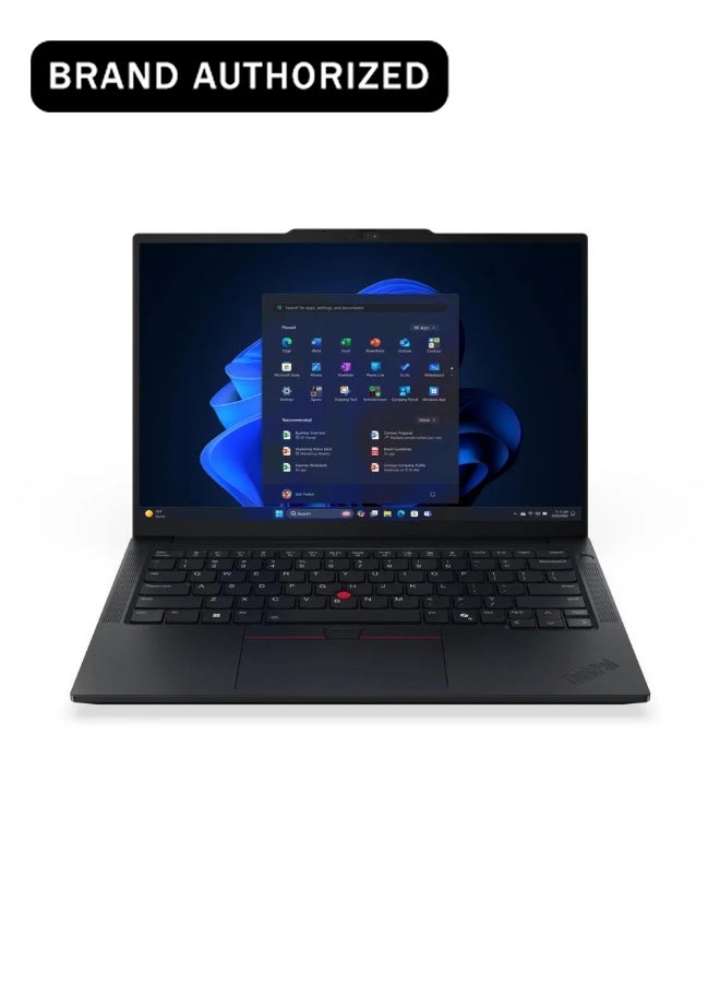 Lenovo ThinkPad E14 Gen 7 AI Business Laptop, Intel Core Ultra 5 226V Processor, 16 GB RAM, 512 GB SSD, 14.0" WUXGA Display, DOS, Free Bag, Backlit English Keyboard, Black, 1 Year Warranty | 21U2003YGQ English/Arabic Keyboard English/Arabic black - Image 1