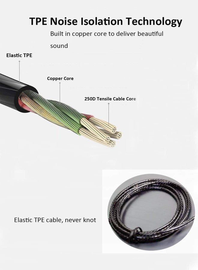 ApexOne Wired Metal in-Ear Earbuds Headphones with MIC &Volume Control and Pocket Case, Crystal Clear Sound Bass Stereo Noise Isolating Earphones (Earbuds, Black Case and 2 Small Tips Included) - Image 5