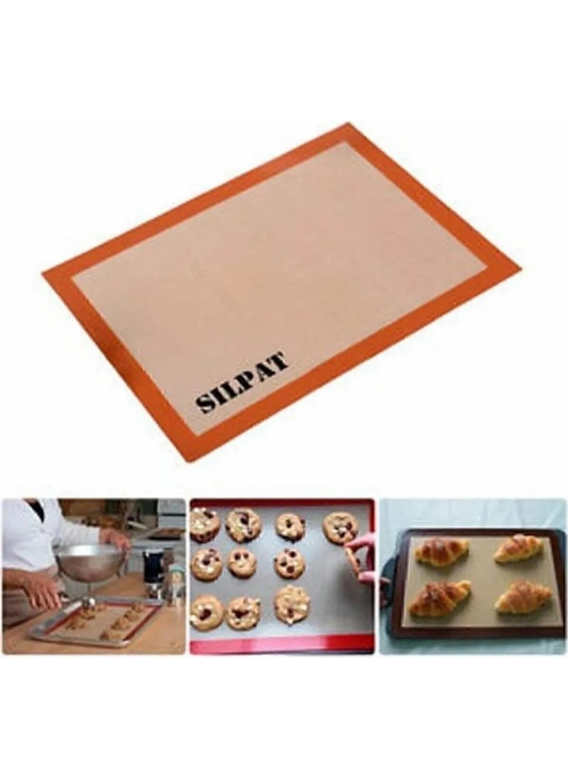 Octopus Bazaar Dr. Gusto Ovenable Self-Greasing Silicone Baking Mat-Dough Rolling Mat 30X40 
