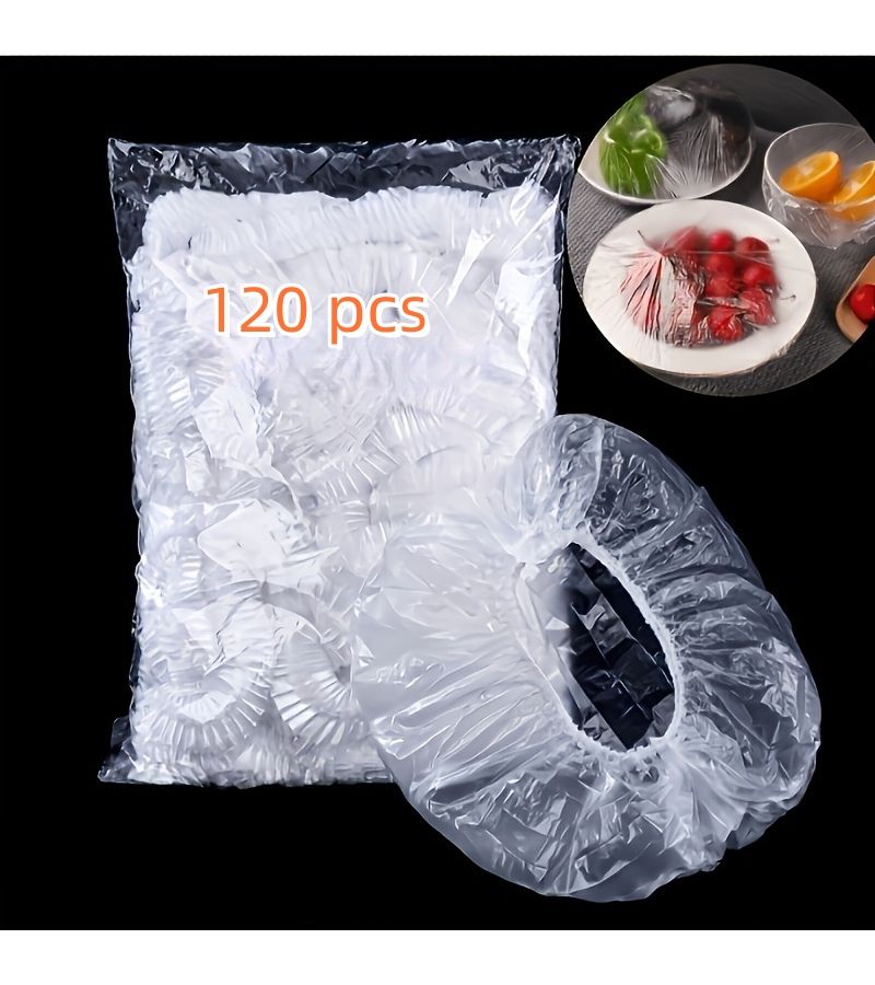 120 White Food Grade Plastic Bags for Kitchen Storage Microwaves Freezer Gifts - Image 2